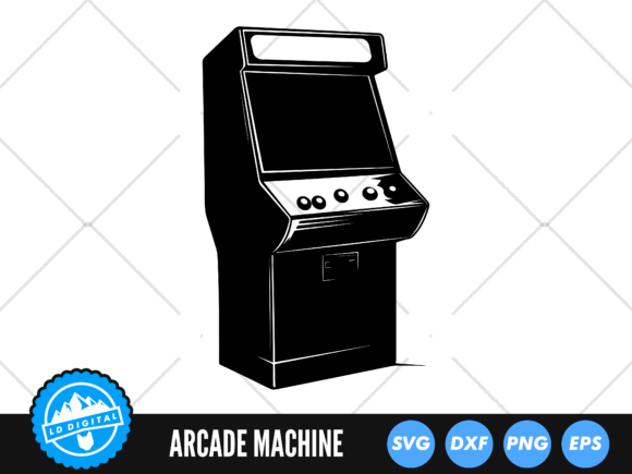 Arcade Machine SVG & Retro Gaming Clipart for Creators