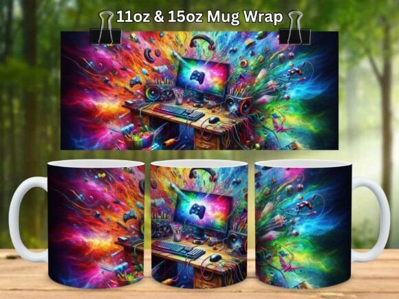 Creating the Perfect Gaming Gift with the Gaming Gamer Gift Video Game Mug Wrap V3