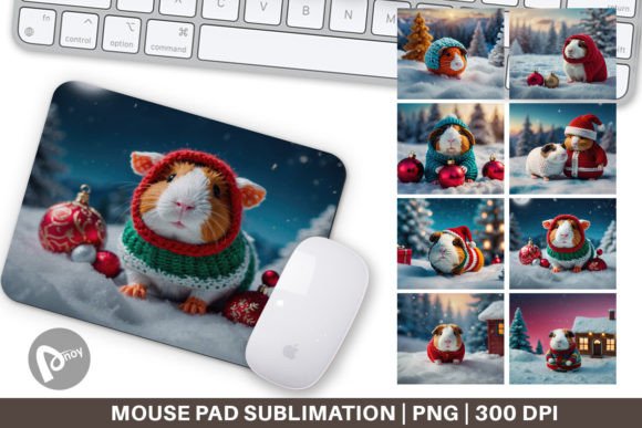 Crochet Guinea Pig & Sublimation Mouse Pads: Creative Designs to Beautify Your Desk and Boost Productivity