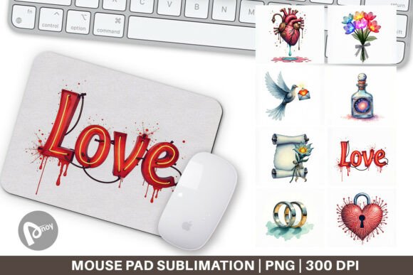 Galactic Affection Mouse Pad