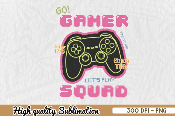 Gamer Squad Gaming Mode PNG for Creative Projects