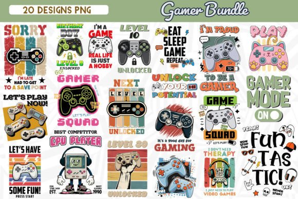Gamer Sublimation Bundle: A Practical Asset for Custom Merchandise and Creative Projects