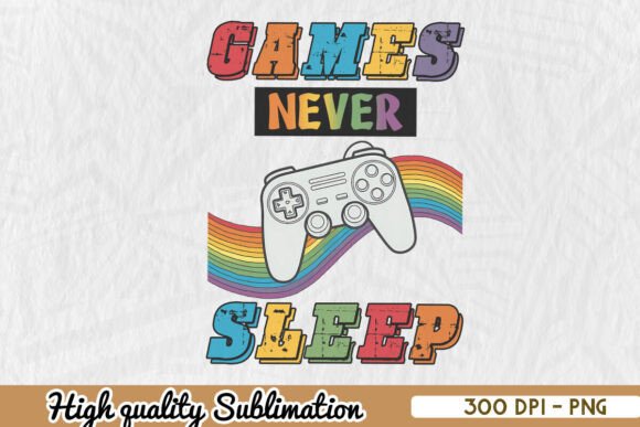 Games Never Sleep Retro Gaming PNG: A Practical Guide for Digital Crafters