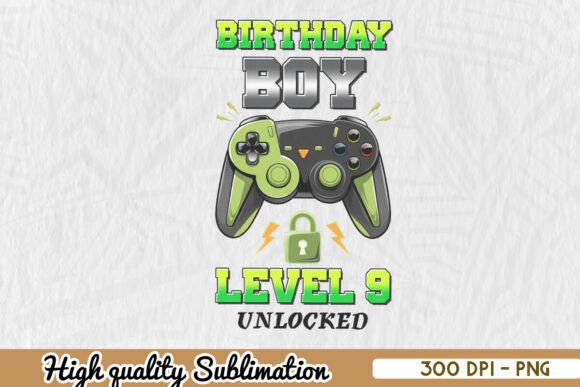 Gaming Birthday Boy Level Unlocked PNG – The Ultimate Party Customization Tool