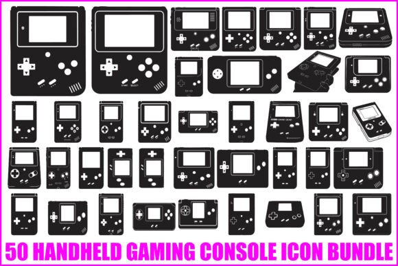 Handheld Gaming Console Vector Bundle