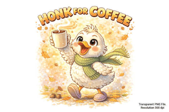 Honk for Coffee: Why the Funny Duck Sublimation PNG Is a Must-Have for Crafters and POD Sellers