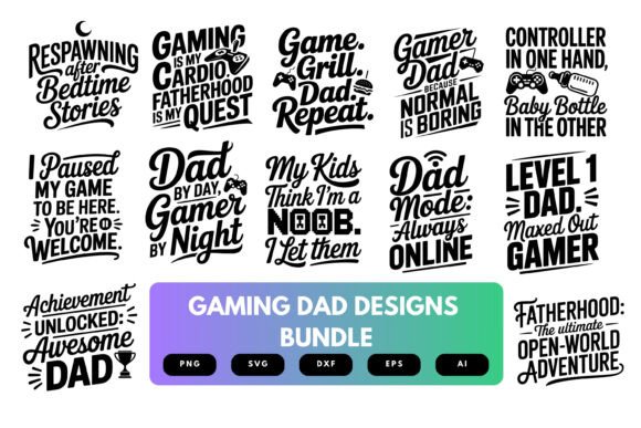 How the Gaming Dad SVG Bundle Helps You Create Better Gifts Without the Guesswork