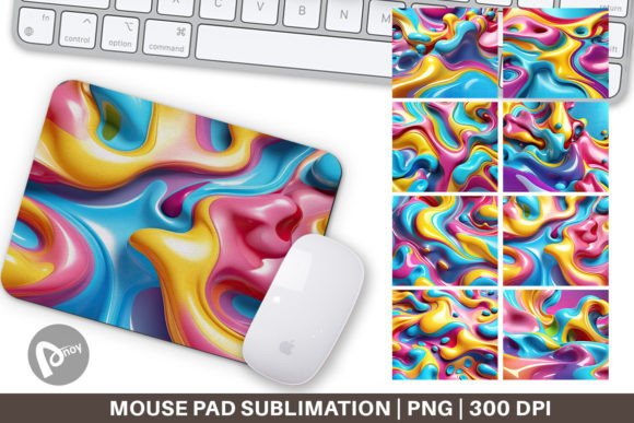 Mouse Pad 3D Colorful Liquid: Redefining Desk Ergonomics and Visual Flow