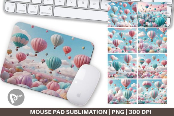 Mouse Pad Air Balloons: Elevate Your Desk With Creative Design and Sublimation Precision