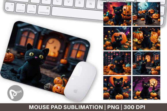 Mouse Pad Black Cat Knitted: A Thoughtful Addition to Your Desk