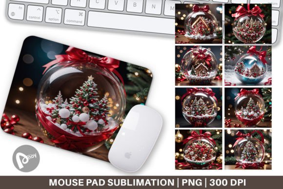 Mouse Pad Christmas Glass Ball: A Festive Upgrade for Your Work Desk and Gaming Setup