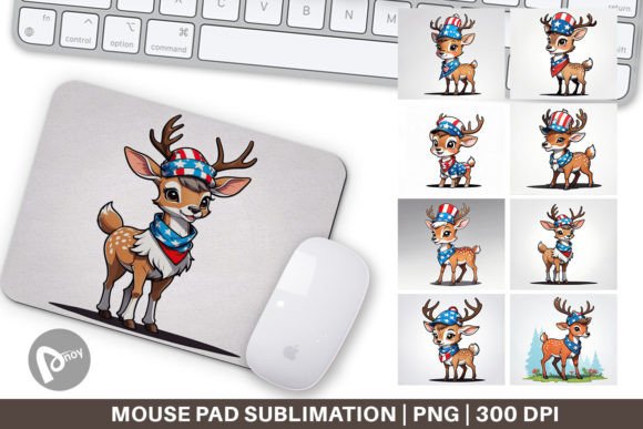 Mouse Pad Deer 4th of July: Celebrating Patriotism at Your Desk