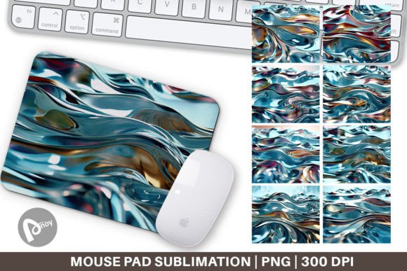 Mouse Pad Liquid Metal Flow: Style Meets Productivity