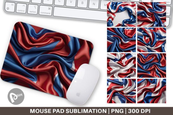 Mouse Pad Patriotic Silk Satin: More Than Just a Desk Accessory