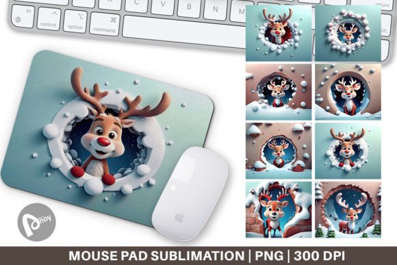 Mouse Pad Rudolph: Creative Desk Makeover