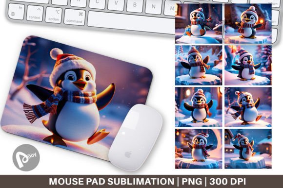 Mouse Pad Winter Penguin: Style Meets Desk Comfort