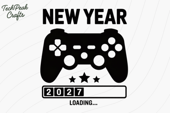 New Year 2027 Loading PNG for Gamers