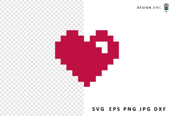 Pixel Heart – Gaming SVG Design for Creators