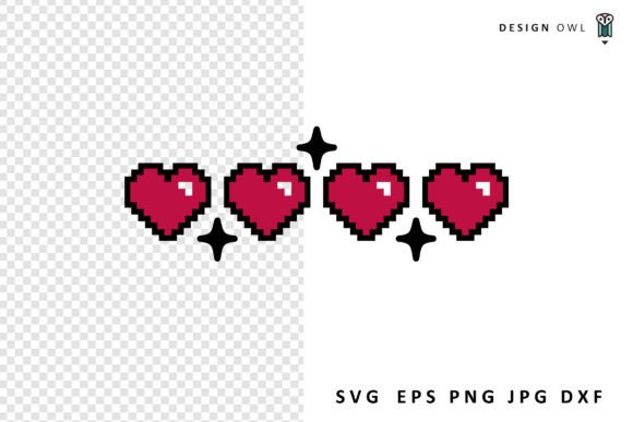 Pixel Hearts – Gaming SVG: A Designer's Gaming Asset