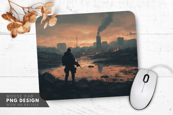 Post-apocalyptic Gaming Mouse Pad – A Digital Design for Creators and Gamers