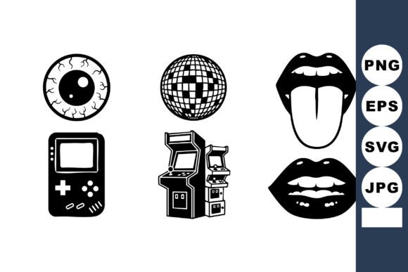 Retro Gaming Arcade Vector Icons: A Nostalgic Design Treasure for Creators and Businesses