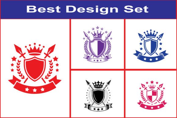 Royal Shield Crest Heraldry SVG Bundle