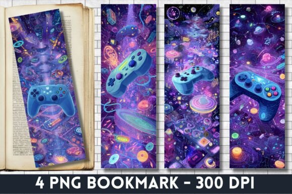 Sci-Fi Gaming Controller Space Bookmark: A Versatile Digital Asset for Creators and Marketers