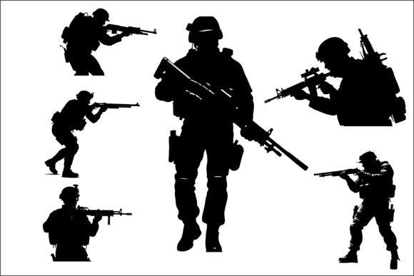 Tactical Soldier Sci-Fi Warrior 8 Design Assets