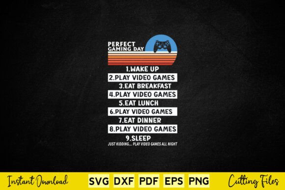 The Art and Utility of Vintage Perfect Gaming Day Gamer Video Games SVG Designs