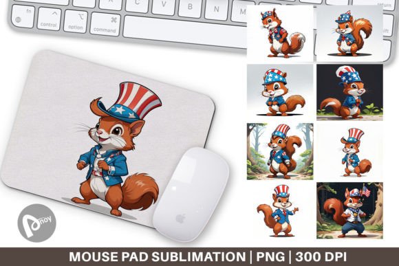 The Red Squirrel Standard: How Patriotic Sublimation Mouse Pads Redefine Desktop Ergonomics and Personal Expression