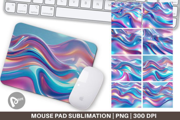 Transform Your Desk with Holographic Wave and Sublimation Mouse Pads: Style, Comfort, and Productivity